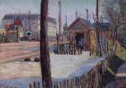 Paul Signac Railway junction near Bois Colombes oil painting artist